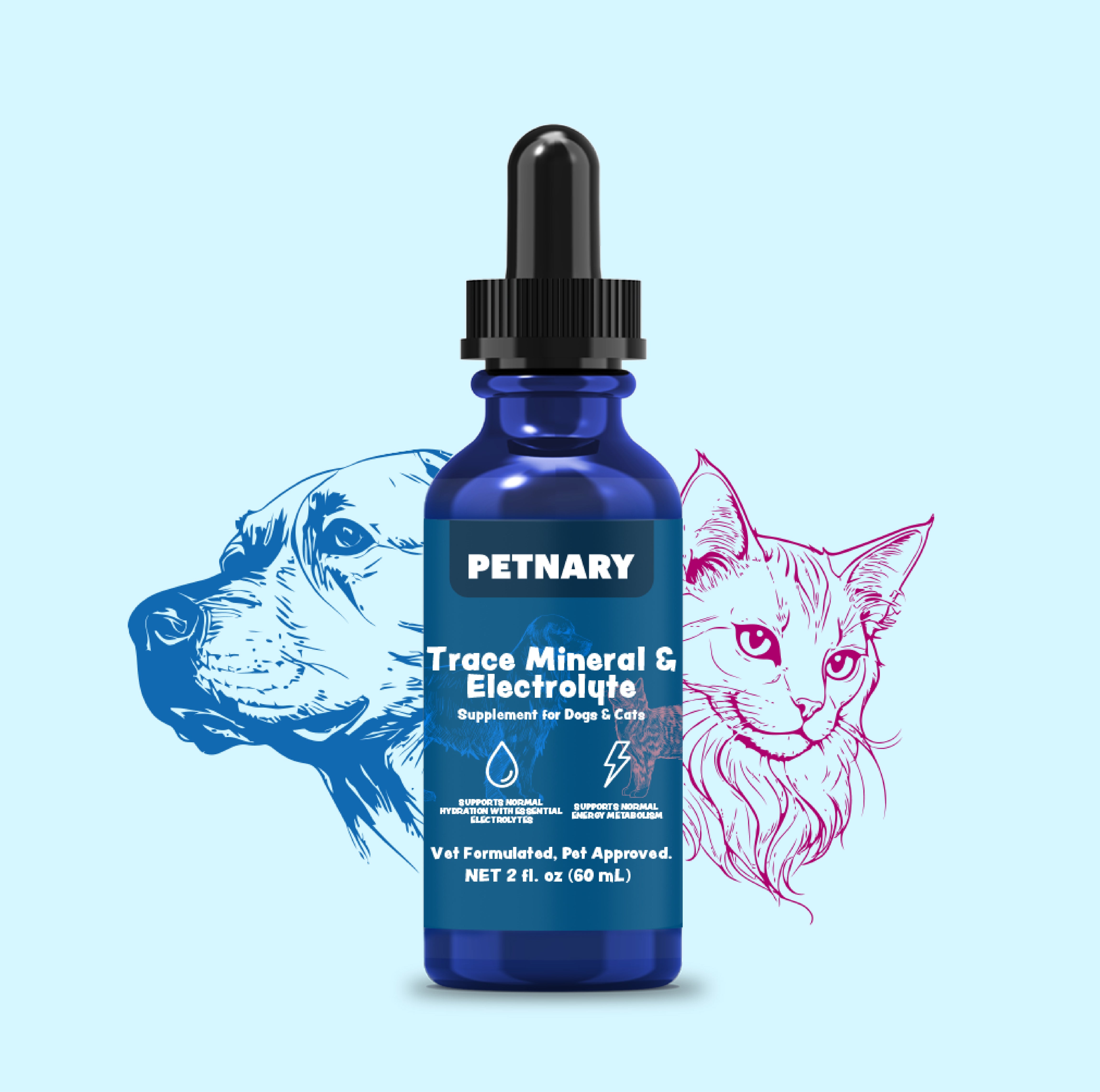 Petnary Trace Mineral & Electrolyte Drops – Advanced Hydration & Metabolic Energy Optimizer