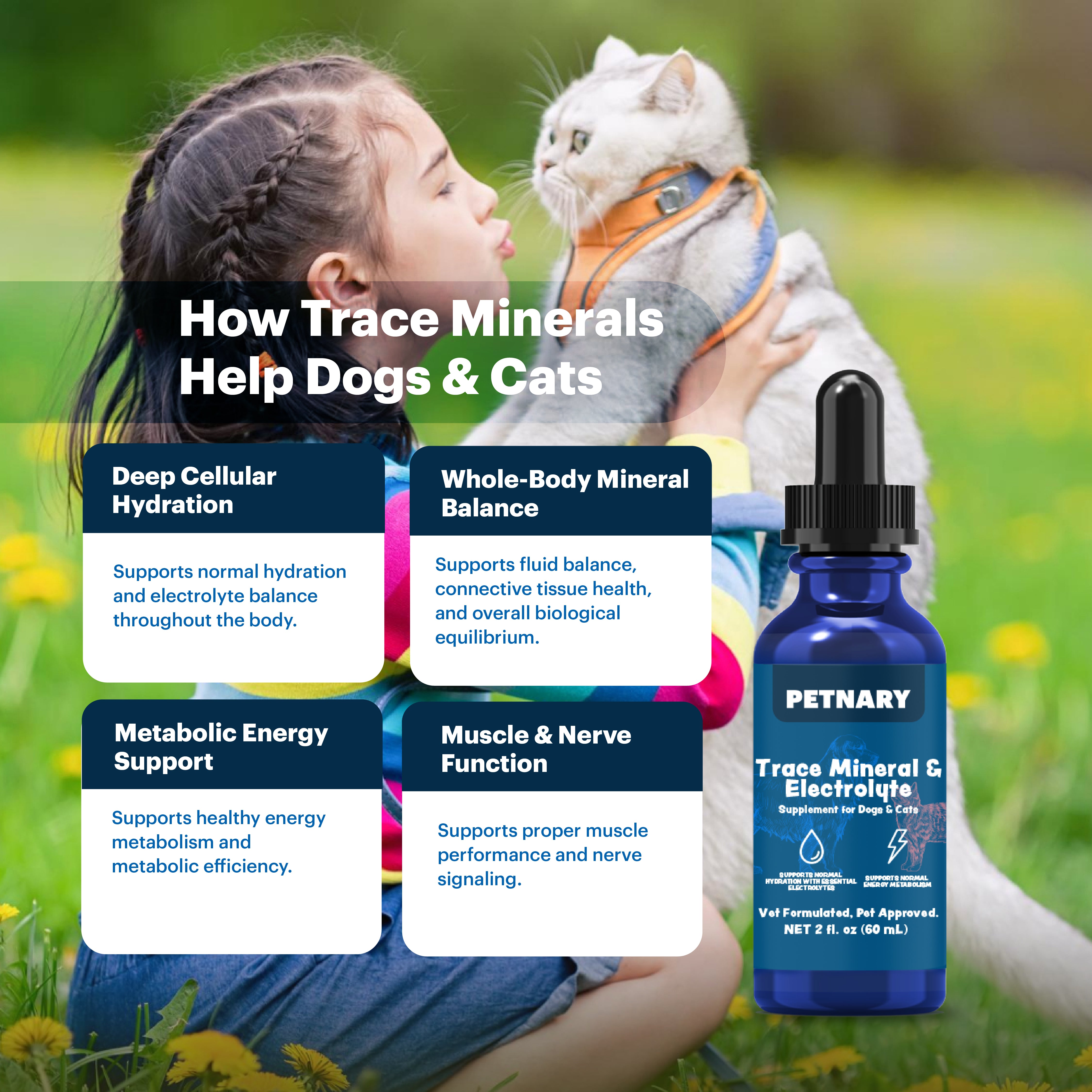 Petnary Trace Mineral & Electrolyte Drops – Advanced Hydration & Metabolic Energy Optimizer